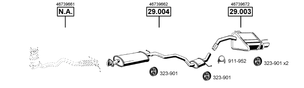 Система выпуска ог ASMET AL290335