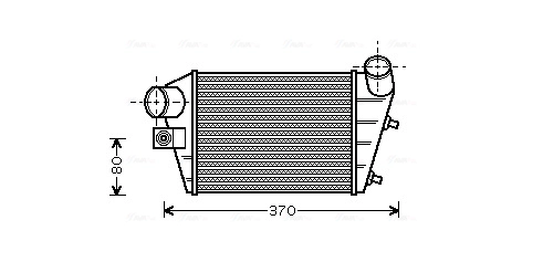 Интеркулер AVA QUALITY COOLING ALA4086