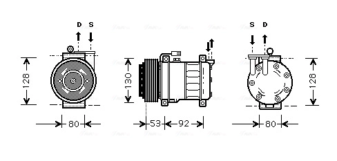 Компрессор кондиционер AVA QUALITY COOLING ALAK009