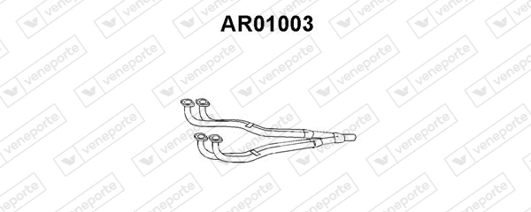 Труба выхлопного газа VENEPORTE AR01003