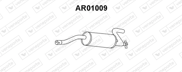 Глушитель выхлопных газов конечный VENEPORTE AR01009
