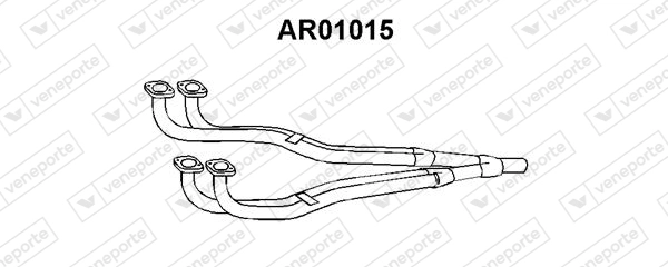 Труба выхлопного газа VENEPORTE AR01015