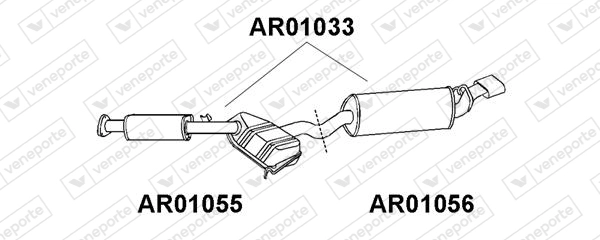 Глушитель выхлопных газов конечный VENEPORTE AR01033
