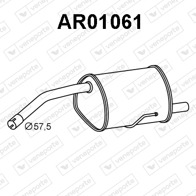 Глушитель выхлопных газов конечный VENEPORTE AR01061