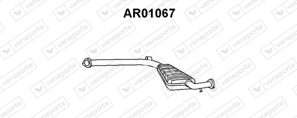Средний глушитель выхлопных газов VENEPORTE AR01067
