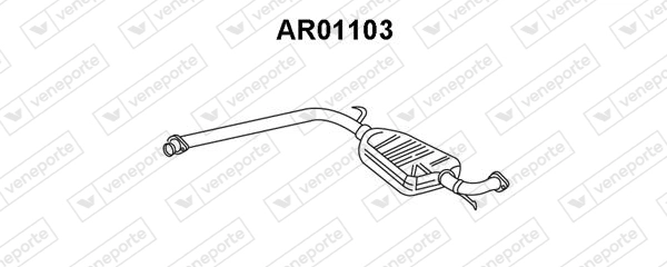Предглушитель выхлопных газов VENEPORTE AR01103