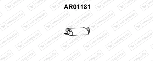 Средний глушитель выхлопных газов VENEPORTE AR01181