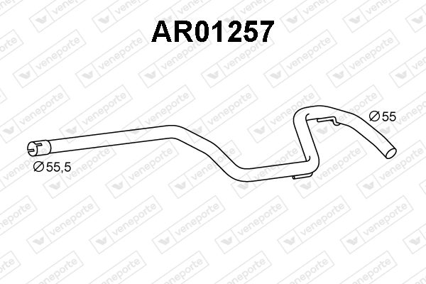 Труба выхлопного газа VENEPORTE AR01257