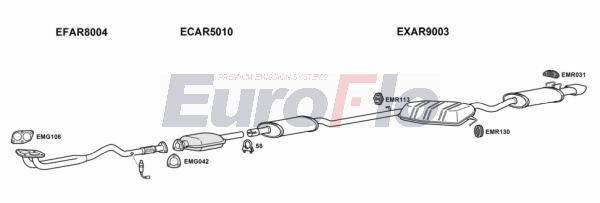 Система выпуска ог EUROFLO AR14518 1001