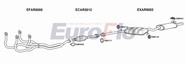Система выпуска ог EUROFLO AR14616 1001