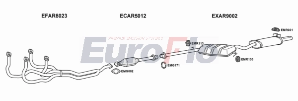 Система выпуска ог EUROFLO AR14617 1001