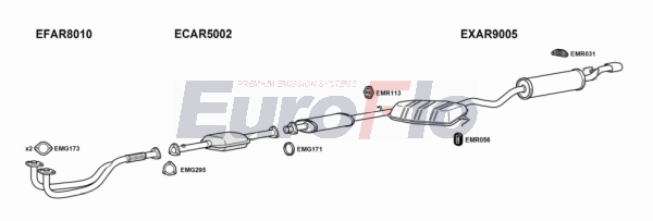 Система выпуска ог EUROFLO AR15518 2001C
