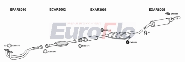 Система выпуска ог EUROFLO AR15518 2004A