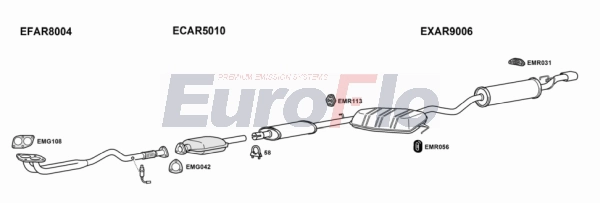 Система выпуска ог EUROFLO AR15520 2008B