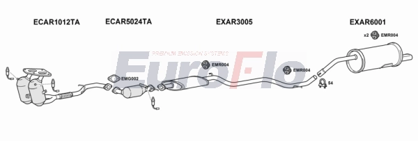 Система выпуска ог EUROFLO AR15618 3001C