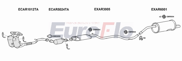 Система выпуска ог EUROFLO AR15620 2001C