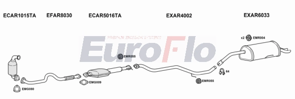 Система выпуска ог EUROFLO AR15624D 3008