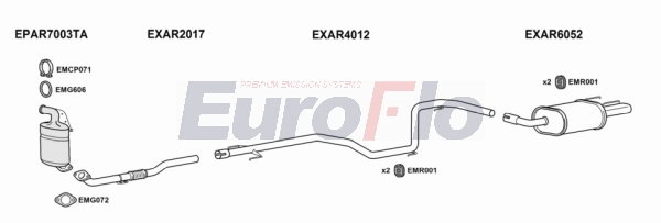 Система выпуска ог EUROFLO AR15920D 3004B