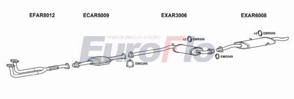 Система выпуска ог EUROFLO AR16420 2001C