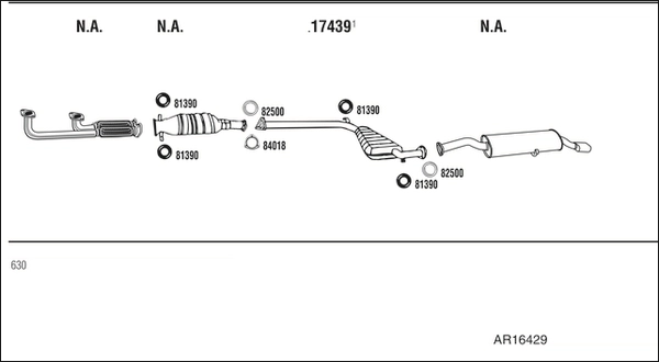 Система выпуска ог WALKER PRODUCTS AR16429