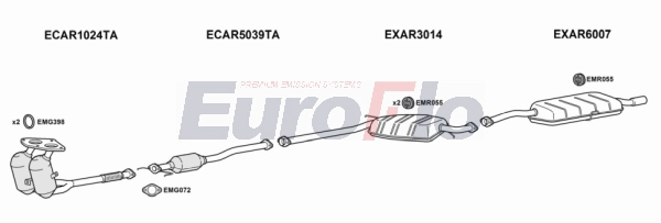 Система выпуска ог EUROFLO AR16620 2004