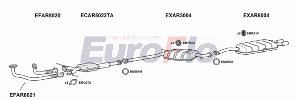 Система выпуска ог EUROFLO AR16630 2004