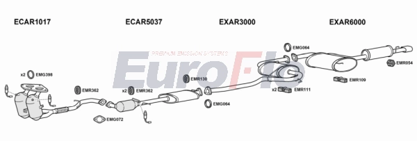 Система выпуска ог EUROFLO ARSPI20 5008B
