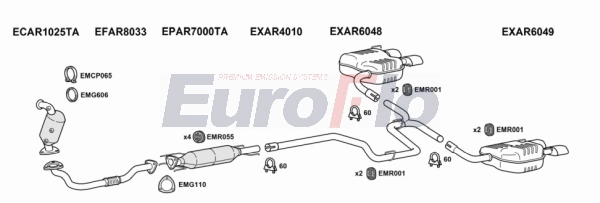 Система выпуска ог EUROFLO ARSPI24D 5004