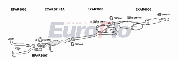 Система выпуска ог EUROFLO ARSPI30 5001A