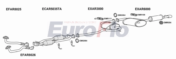 Система выпуска ог EUROFLO ARSPI30 5001B