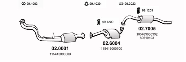 Система выпуска ог ASSO ART0002