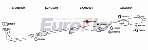 Система выпуска ог EUROFLO AU10020 2004