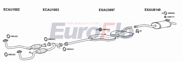 Система выпуска ог EUROFLO AU10028 2004