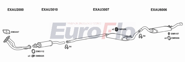 Система выпуска ог EUROFLO AU8016 2011A