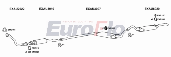 Система выпуска ог EUROFLO AU8016D 2008