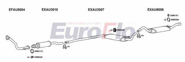 Система выпуска ог EUROFLO AU8018 2008