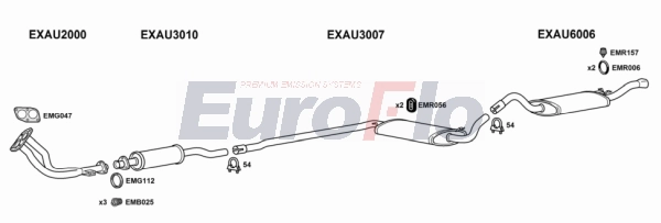 Система выпуска ог EUROFLO AU8018 2015A