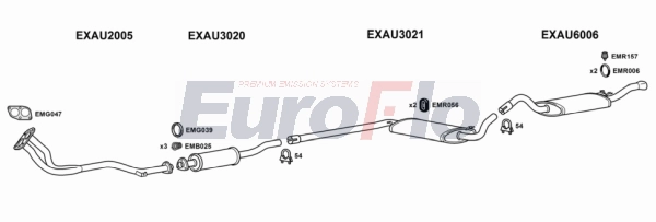 Система выпуска ог EUROFLO AU8018 2015B