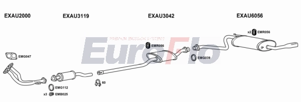Система выпуска ог EUROFLO AU8018 2019