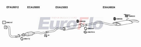 Система выпуска ог EUROFLO AU8019D 2004