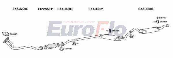 Система выпуска ог EUROFLO AU8020 2004B