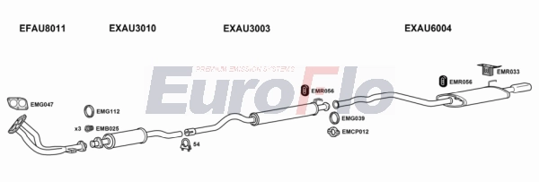 Система выпуска ог EUROFLO AU8020 2011A