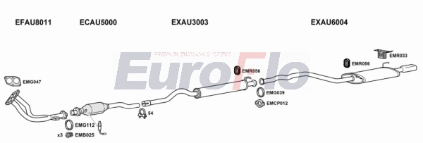 Система выпуска ог EUROFLO AU8020 3001