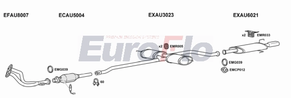 Система выпуска ог EUROFLO AU8023 2001
