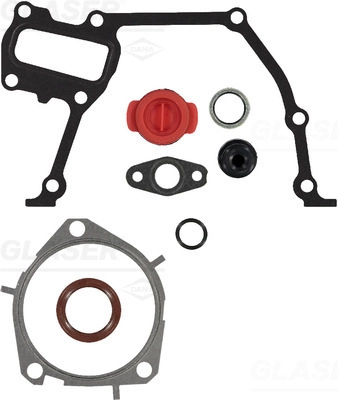 Комплект прокладок блок-картер двигателя GLASER B82518-00