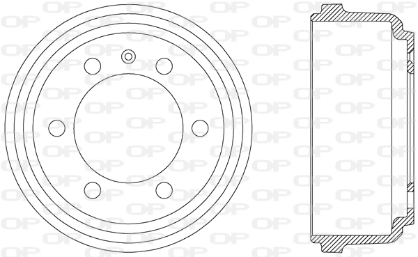 Тормозной барабан OPEN PARTS BAD9004.10
