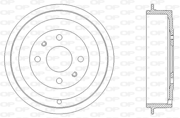 Тормозной барабан OPEN PARTS BAD9023.10