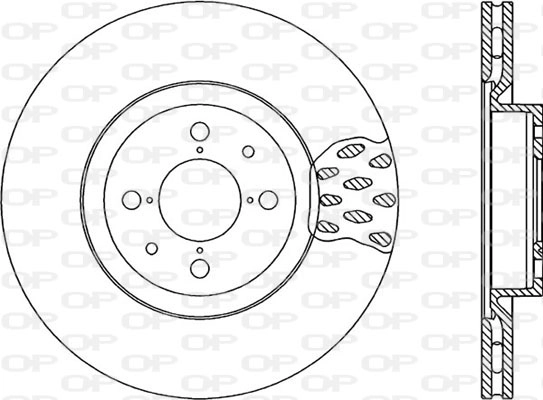 Тормозной диск OPEN PARTS BDA1016.20
