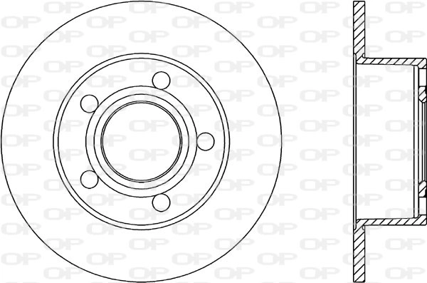 Тормозной диск OPEN PARTS BDA1038.10