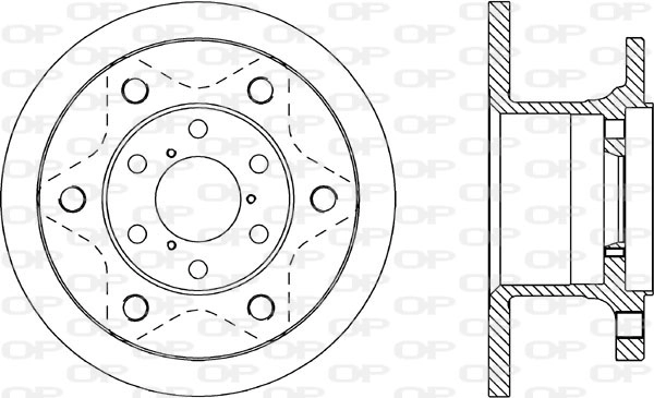 Тормозной диск OPEN PARTS BDA1132.10